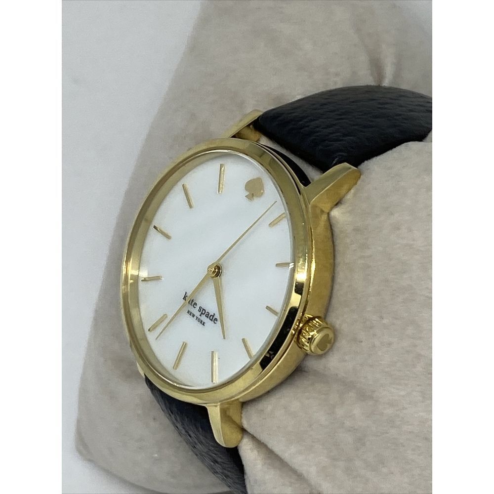 Kate Spade New York Metro 0010 Women Black Leather Analog Dial Wrist Watch VK131 - Picture 4 of 12